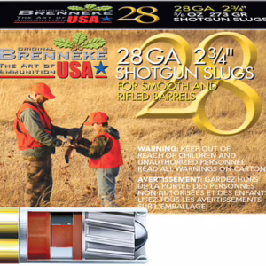 BRENNEKE USA 28GA 2.75″ 5/8OZ – SLUG 5RD 50BX/CS