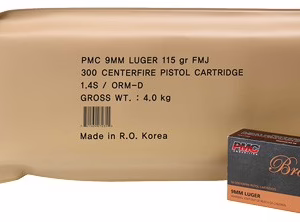 PMC 9MM LUGER 115GR FMJ-RN – 300RD BATTLE PACK 3BP/CS