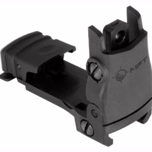 MFT REAR BACK UP POLYMER SIGHT – FLIP UP WINDAGE ADJUSTMENT