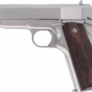TISAS 1911 TANK COMMANDR 45ACP – 4.25″ BBL WOOD GRIP 7RD NICKL