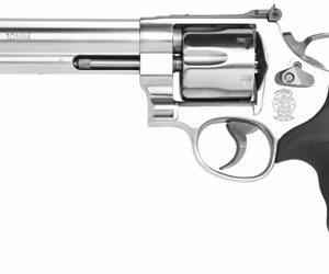 S&W 610 10MM 6.5″ AS 6-SHOT – STAINLESS STEEL RUBBER