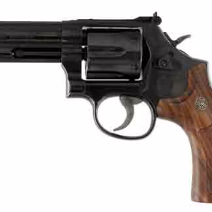 S&W 586 CLASSIC 357MAG 4″ AS – 6-SHOT BLUED WOOD