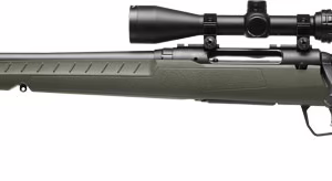 SAVAGE AXIS 2 XP 243 20″ LH – COMPACT W/3-9X40 MATTE/GREEN