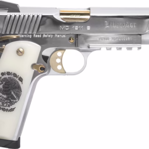 GIRSAN MC1911S LIBERADORE – 38 SUPER CHROME/GOLD ENGR. 8RD
