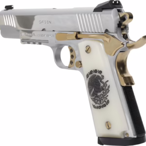 GIRSAN MC1911S LIBERADORE – 38 SUPER CHROME/GOLD ENGR. 8RD