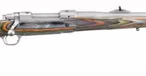 RUGER M77 GUIDE GUN W/MBS – 375 RUGER S/S GRN MT. LAMINAT