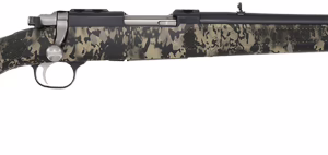 RUGER 77/357 357 MAGNUM – BLUE CAMO W/RINGS THREADED