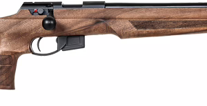 ANSCHUTZ 1761 HB 22LR 20″ – BLUED/WALNUT THUMBHOLE 2-STG