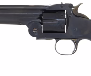 CIMARRON NO.3 AMERICAN 45LC – 1ST MODEL 5″ FS BLUED WALNUT