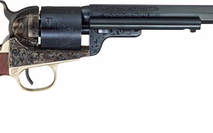CIMARRON 1851RM WB HICKOK – 38SPL CHARCOAL BLUED ENGRAVED