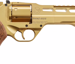 CHIAPPA RHINO 60SA 357MAG – 6″ ADJ. SIGHT GOLD/WALNUT