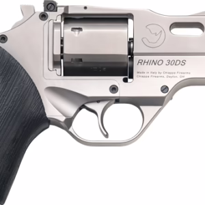 CHIAPPA RHINO 30SA 357MAG – 3″ ADJ. SIGHT CHROME/RUBBER