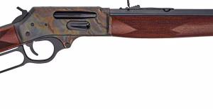 HENRY CASE HARDENED SIDE GATE – 30-30 20″ OCTAGON WALNUT