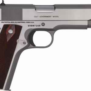 COLT GOVERNMENT 1911 38 SUPER – 5″ 9RD STAINLESS ROSEWOOD