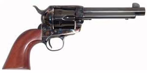 CIMARRON FRONTIER 38SPL/357MAG – PW FS 5.5″ CC/BLUED WALNUT