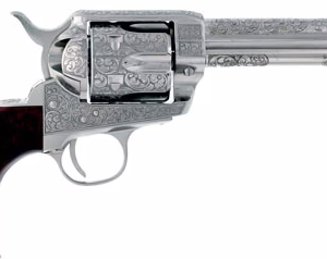CIMARRON BUFFALO BILL CODY – 357MAG 5.5″ ENGRAVED NICKEL