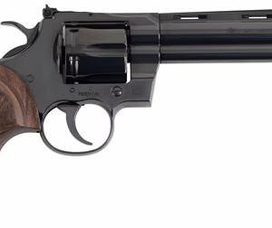 COLT PYTHON 357MAG 6″ 6RD – BLUED WALNUT GOLD MEDALLION