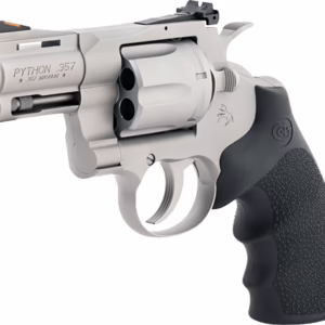 COLT PYTHON 357MAG 3″ 6RD – MATTE STAINLESS HOGUE GRIPS