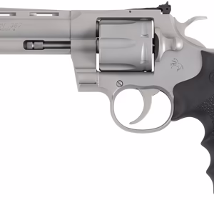 COLT PYTHON 357MAG 5″ 6RD – MATTE STAINLESS HOGUE GRIPS