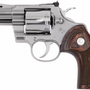 COLT PYTHON 357MAG 3″ 6RD – STAINLESS WALNUT GRIPS
