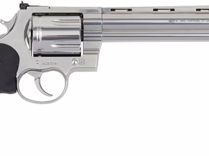 COLT ANACONDA 44MAG 8″ 6RD – STAINLESS RUBBER GRIPS