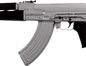 ZASTAVA ZPAPM70 RIFLE 7.62X39 – SILVER CERAKOTE 30RD BLK STOCK