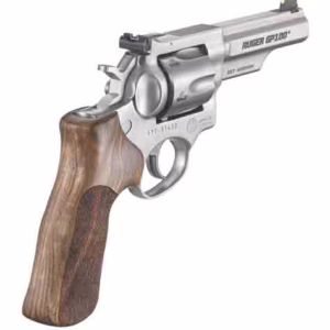 RUGER GP100 357MAG 4.2″ ADJ. – MATCH SS HOGUE STIPPLED HRWD