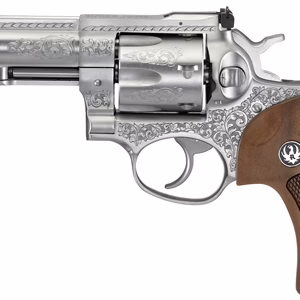 RUGER GP100 DELUXE 4″ ENGRAVED – SS ADJ. (TALO)