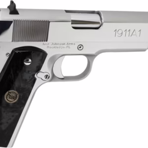 IVER JOHNSON 1911A1 38 SUPER – 5″ FS 9RD CHROME BLACK PEARL
