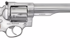 RUGER REDHAWK 44 REM MAG 7.5″ – STAINLESS WOOD ADJUSTABE