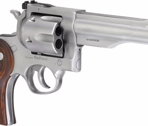RUGER REDHAWK 44 REM MAG 5.5″ – STAINLESS WOOD ADJUSTABE