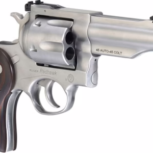 RUGER REDHAWK 45ACP 4.2″ – STAINLESS WOOD ADJUSTABE